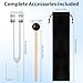 Tuning Fork 128 Hz Healing Instrument, Tuning Forks for Healing Set with Reflex Hammer, Aluminum Alloy Sensory Tone Therapy Instrument with a Bag Sound Therapy Gifts for Chakra Use Woman Man
