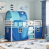 【Échelle pratique :】 ce lit superposé double est doté d'une échelle qui permet de monter et de descendre dans et du lit en toute simplicité. Elle apporte également de la joie et transforme leur chambre en terrain de jeu intérieur.