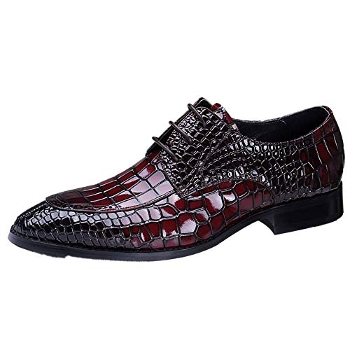 Oxford for Men Formal ShoesGenuine Leather Lace Up Pointed Toe