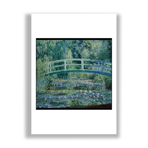 Nénuphars et pont japonais Claude Monet grand format XL poster mat d'art