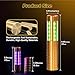 LED Bottle Service Strobe Baton Rechargeable Light Champagne Bottle Handheld Topper for Nightclub Wedding Party Concert Event Outdoor (Gold+Silver, 4pcs)