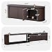 YMXLTD Fluted Credenza TV Stand with Cabinets Doors 65 inch for Bedroom/Living Room, Long Low Large TV Console Table Stand with Storage, Mid Century Modern TV Cabinet with Storage - Espresso