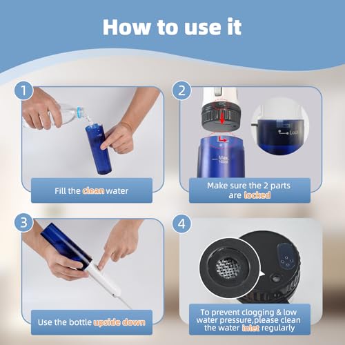 Hibbent Portable Bidet for Travel, High Pressure Handheld Electric Sprayer, Rechargeable Travel Bidet for Women & Men, Personal Hygiene Cleaning, Soothing Postpartum Care, Blue by Hibbent - Image 9