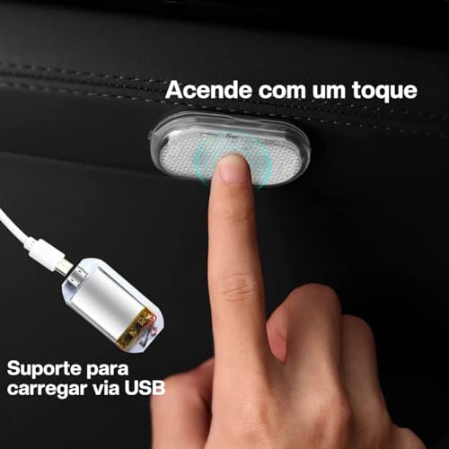 Iluminação Para Estetica Automotiva Luz Interna Para Carros Teto Carro (Azul Gelo)