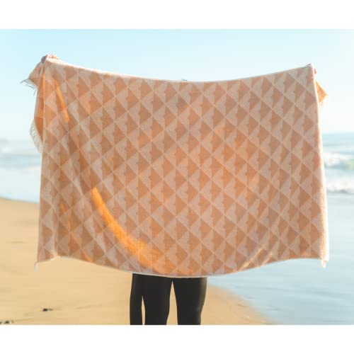 Wp West Path 100% Cotton Towel - Organic Cotton Towel - Oversized Beach Towel - Gots Certified Organic Beach Towel/Bath Towel - Fair Trade Tan Pool Towel For Adults - Thick Organic Towel #TOP3