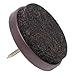 Adsamm® / 32 x feltrini con chiodo / marrone / Ø 28 mm / tondi / scivoli in plastica con chiodo e base in feltro / piedini protettivi per mobili Adsamm® Quality