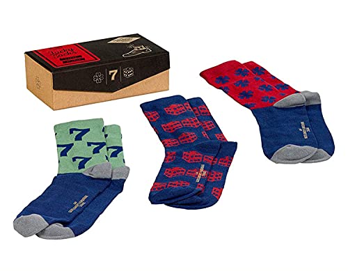 Gentlemen's Hardware Cotton Blend Men's Lucky Socks Shoe Size 7.5-11.5, Set of 3 Pairs2
