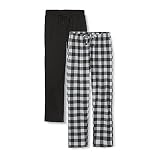 FM London (2er-Pack) Pyjama für Herren | Leichte Herren-Pyjamahose, Loungewear und Nachtwäsche | Reich an Baumwolle, bequeme Passform Herren-PJs