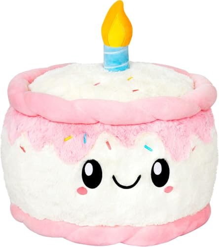 Squishable gâteau d'anniversaire, maxi peluche de 40 cm contre le stress quotidien