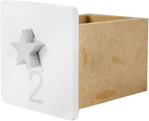 Miniatura 6 de Calendario de Adviento de madera con cajones rellenables, cuenta regresiva 2023 para Navidad