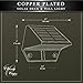 Classy Caps Solar Deck & Wall Lights, Model SL177, Electroplated Copper - High Performance, Energy Efficient, Weather-Resistant, Outdoor Solar Lights, Durable Design, Easy Installation