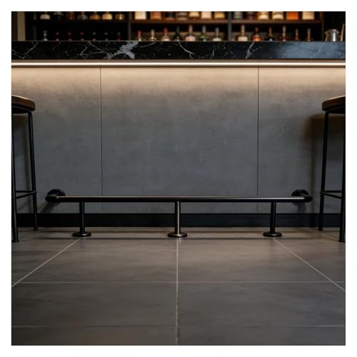 12ft Black Gallery Counter Foot Rail