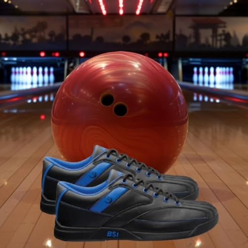 BSI Mens Sport Shoe - Lightweight Leather Bowling Shoes with Smooth Slide Sole for Men2