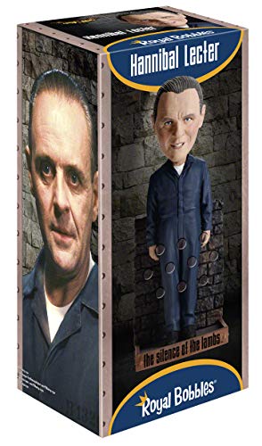 Royal Bobbles Hannibal Lecter Bobblehead, Anthony Hopkins, Premium Polyresin Lifelike Figure, Unique Serial Number, Exquisite Detail #TOP4
