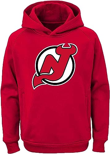 NHL Youth 8-20 Polyester Performance Primary Logo Hoodie & T-Shirt 2 Combo Pack Set, Blue, 18-20