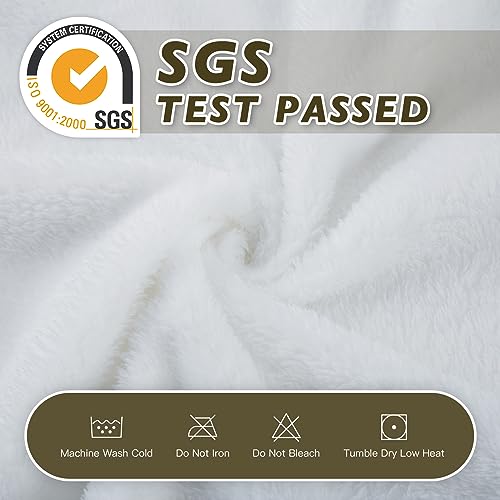 Image of FashGudim Mens Robes Big and Tall with Hood Two-Tone Flannel Fleece Contrast Bathrobe Full Length Plush Long Robe House Coat