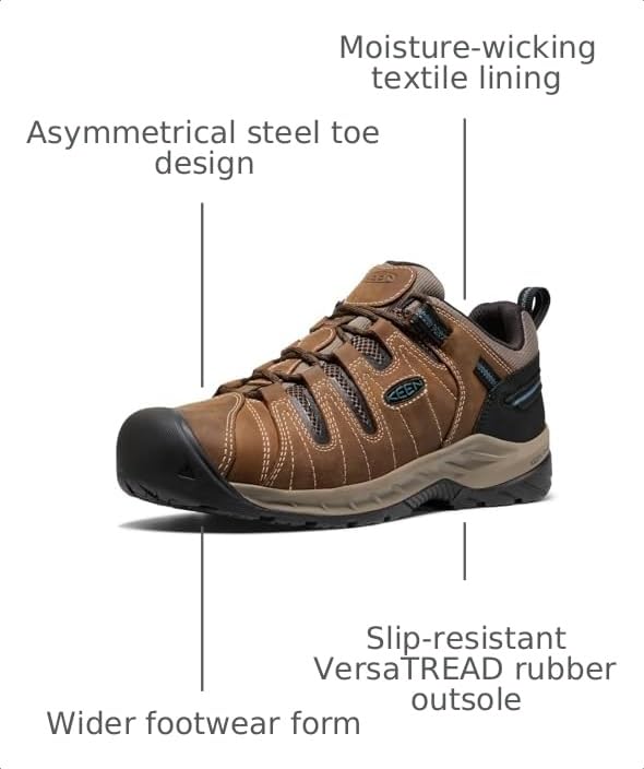 Image of KEEN Utility Men's Flint 2 Versatread Non Slip Low Height Steel Toe Durable
