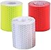 Cinta Reflectante,Advertencia Cinta 3 Pack Cinta de Advertencia Impermeable Cinta Pegatina de Seguridad Autoadhesivo Cinta para vehiculos Automoviles Remolques Bicicletas Cascos Paquete de 50 mm×3 m
