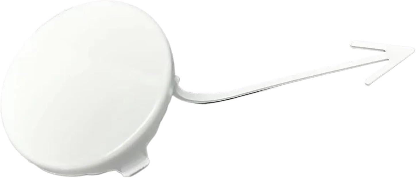 Towing Eye Cap for VW for Golf 6 MK6 2009-2013 Front Bumper Trailer Hitch Cover Traction Hook Cover 5K0 807 241 5K0807241 (White)