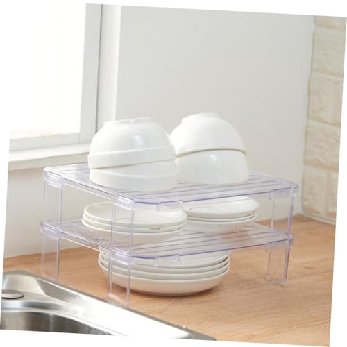 Support de rangement transparent et empilable HANABASS pour le frigo - 6