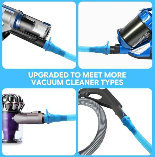 Dryer Vent Lint Cleaning Kit: 2-Pieces Universal Vacuum Attachment Brush Solution for Homeowners - Dryer Hose Vent for Lint Removal Use - 2