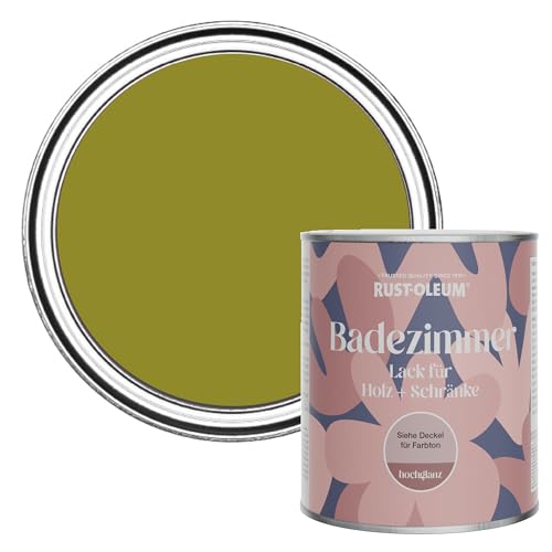 Rust-Oleum feuchtigkeitsresistente grün Badezimmerholz- und Schrankfarbe in Hochglanz Finish - Olive 750ML