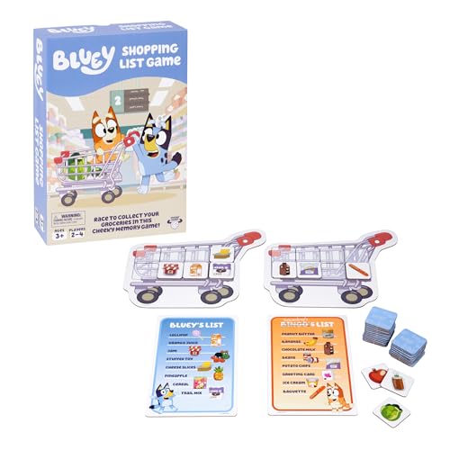 image for BLUEY Shopping List Game, Join, Bingo, Bandit & Chilli On A Fun Superm