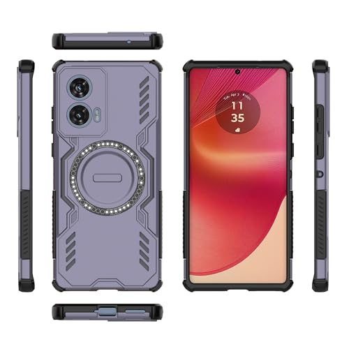 Motorola Edge 50 Fusion 5G(�C�O��)�Ή� �t���{�f�B���ϏՌ��n�[�h���^�\���b�h�T�|�[�g���C�����X�[�d�P�[�X(Purple)