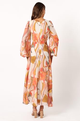 Petal & Pup Laquin Long Sleeve Maxi Dress - Pink S