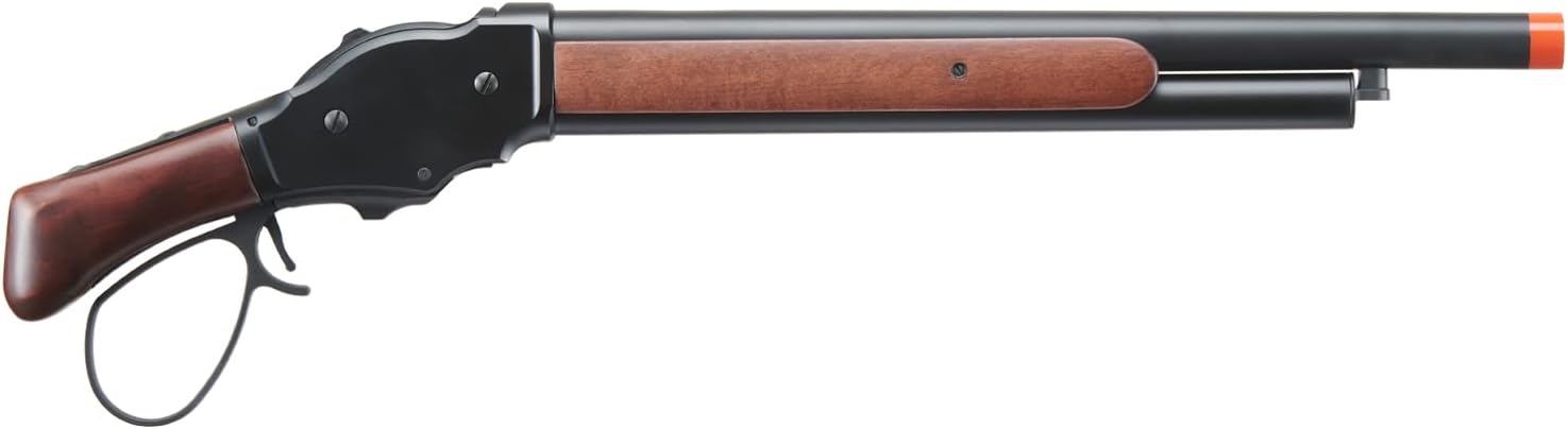 Golden Ball & Eagle 300 FPS 1887 Full Metal Real Wood Compact Lever Action Gas Airsoft Shotgun 1/3 Brust