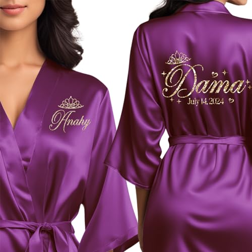 Mis Quince Anos Robes, Pretty Quinceanera Robes, Mama de la Quince, Quinceanera Gifts