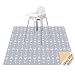 51" Splat Mat for Under High Chair/Arts/Crafts, Wo Baby Washable Spill Mat Water-resistant Anti-slip Floor Splash Mat, Portable Play Mat and Table Cloth