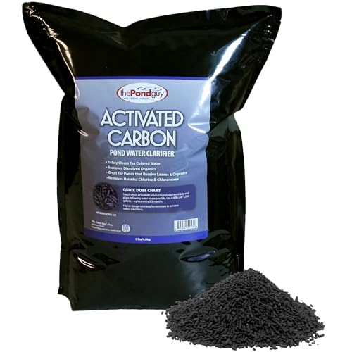 The Pond Guy Activated Carbon Filter Pellets & Mesh Media Bag, Tea Color Water & Odor Remover...