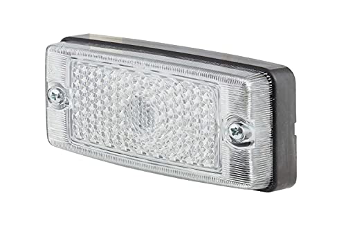 HELLA 2Pg 004 361-011 Feu De Position - Halogène - 24/12V - Montage En Saillie/Raccord Fileté - Couleur Du Voyant: Limpide/Blanc - Droite/Gauche - Quantité: 1