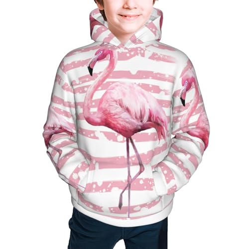 Flamingo Kid Hoodies Boys Sweatshirts Girls Pullover with Pocket3
