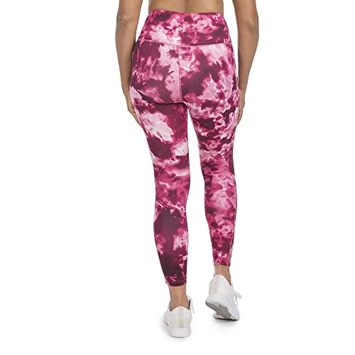 Danskin Women's Ice Dye Printed 7/8 Legging, Festival Fuchsia, X-Large #TOP2
