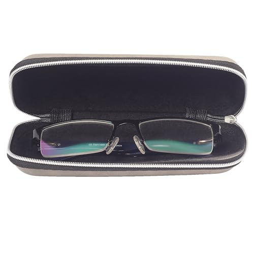 Image of VIVID Vision Unisex Adult Eyewear Specs Case Cover | Screw Driver | Free Cloth | Protect Eye Glasses | Leatherite | Spectacles | IC - 309 | 3 IN 1 | Grey