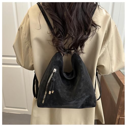 Bolso Tote Vintage para Mujer Convertible de Gamuza miniatura 2