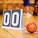DYNWAVE 2-Piece 2-Digit Score Counter Set, Gray PVC Flip Scoreboard for Various Sports, Easy to Use for Courtball, Gridiron Sport, Netball