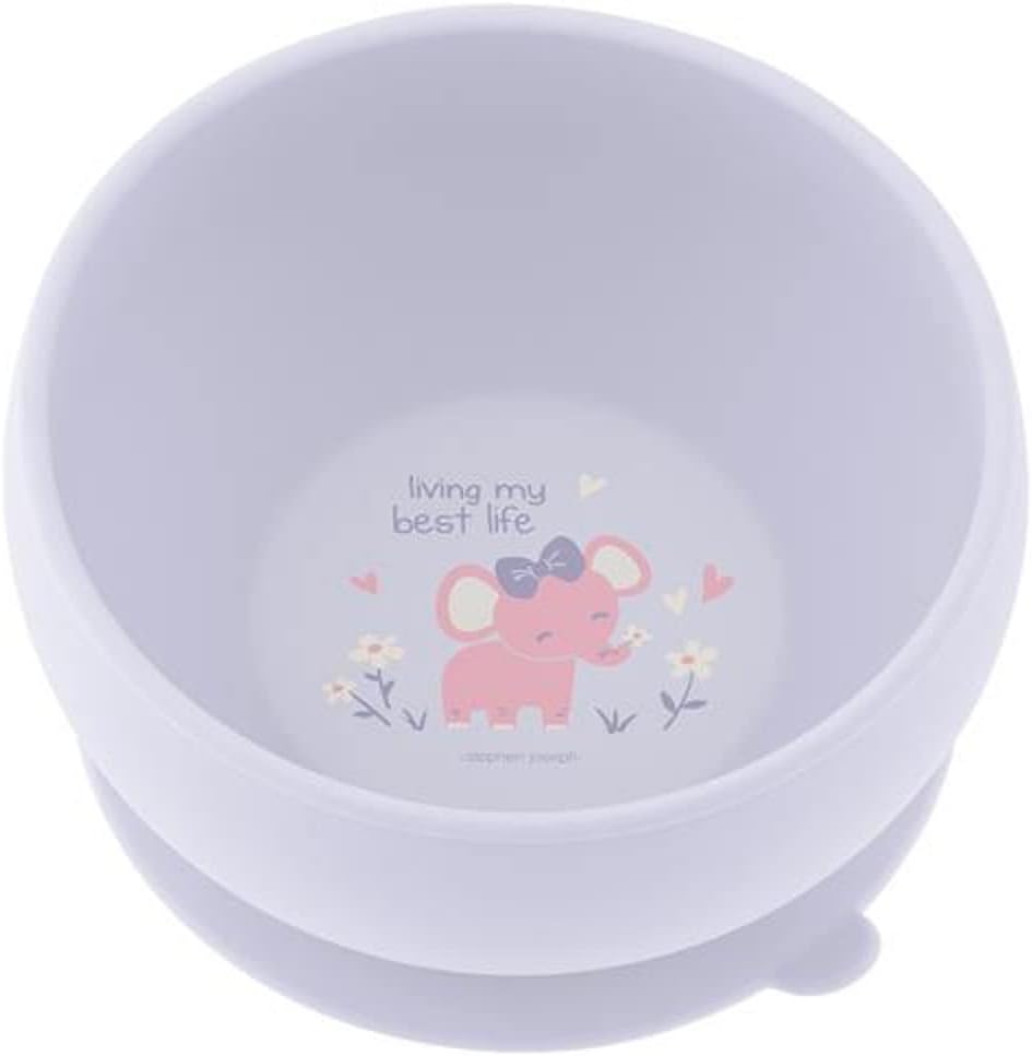 Stephen Joseph, Silicone Baby Bowls, Suction Bowl, Stay Put Suction Bowl, First Stage Self Feeding, Unicorn