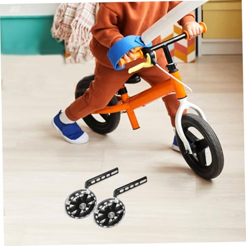 Set de 4 Ruedas de Entrenamiento para Bicicleta de EXHUMKY, Estabilizadores Auxiliares Ajustables con Ruedas Resistentes al Desgaste para Seguridad y Equilibrio miniatura 2