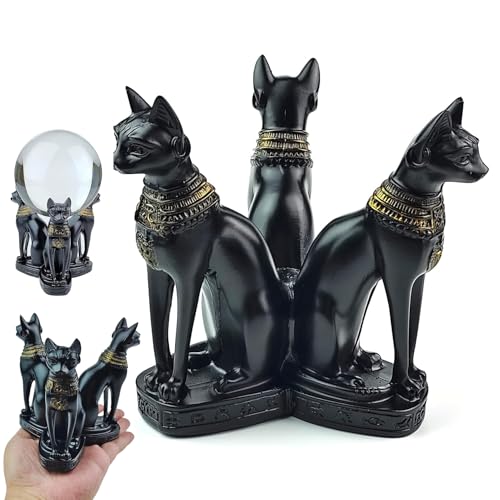 Cristal décoratif avec base stable de chat pour bureau et chambre