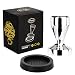 Produktbild AlphaCoffee Espresso Tamper 51mm inklusive Tamper Matte für Espressomaschine Siebtraeger, Siebträger Zubehör, Tamper Set: 51mm Tamper mit Tamping Matte, Kaffee Tamper Set, Barista Zubehör
