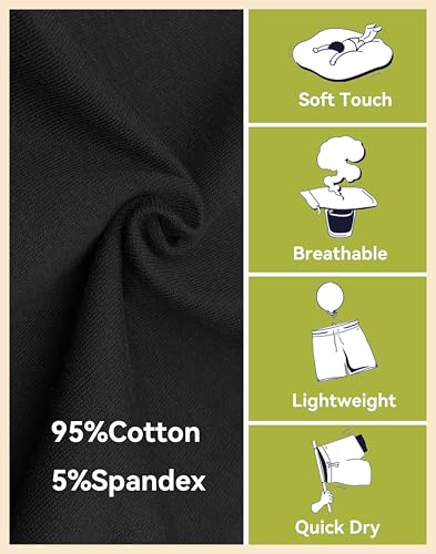 Mens Cotton Shorts Sweat Athletic Shorts for Men, Lounge, Gym, Yoga, Workout with Zipper Pockets2