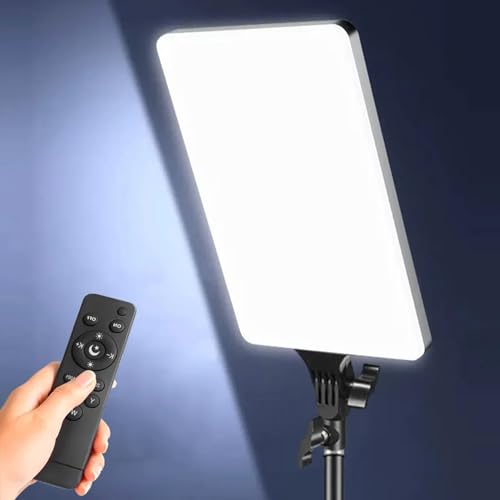Image of 19 inch LED Camera Light for Video Shooting, Photography, Live Streaming with 3 Colors Dimmable Fill Light Remote Contral 3200k-6500k, CRI 95+