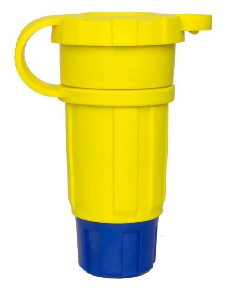 Ericson 2610-CW6P Connector, Perma-Tite, NEMA L5-30R, 2 Pole/3 Wire Locking Blade, 30 Amp, 125V, 1 Phase, Safety Yellow