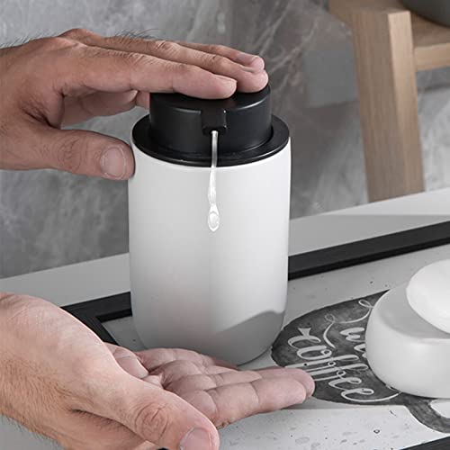 Jiatua Hand Soap Dispenser For Bathroom Decro, Ceramic Liquid Pump Bottles Refillable Dish Dispenser For Kitchen Farmhouse Colleage Dorm thumb #5