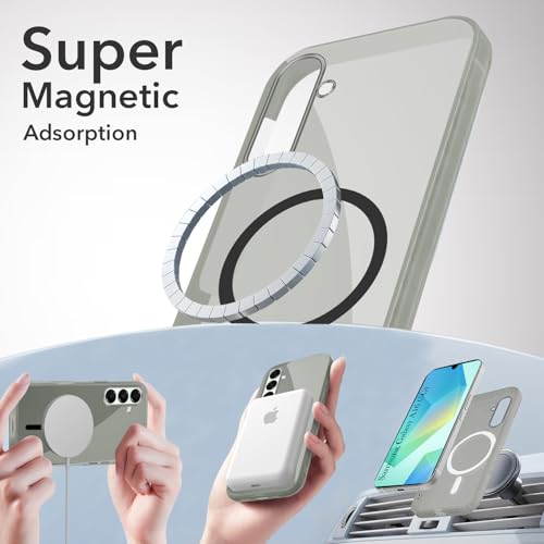 Image of Jkobi Lifetime Anti-Yellow MagSafe Compatible Clear Back Cover Case for Samsung Galaxy A16 5G (Sleek Hard Crystal | Shockproof and Camera Protection)