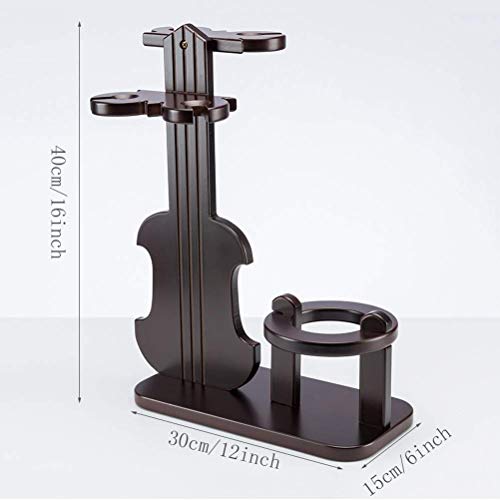 Soporte para botellas de vino de mesa de madera miniatura 2
