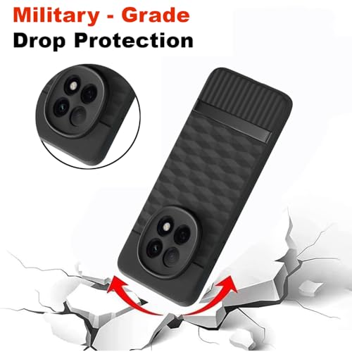 Image of Shockproof Case for Oppo F29 Pro 5G | Full Camera Protection | TPU Flexible Back Cover for Oppo F29 Pro 5G (Matte Black)